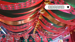 คริสต์มาส แบนเนอร์คริสต์มาส ของตกแต่งห้อง ความยาว3เมตร ประดับตกแต่งบ้าน