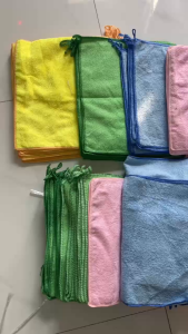 Khăn Lau Xe Ô Tô Cao Cấp 4 MÀU 40x38CM KHÔNG RA MÀU - Khăn Lau Xe Siêu Thấm Hút Khăn Lau Bếp Lau Bàn Lau Kính Khăn Lau Đa Năng JULIEE