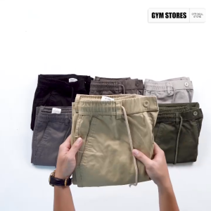 HCM QUẦN SHORT KAKI TÚI HỘP BASIC GYM PT68 LƯNG THUN TRẺ TRUNG CÁ TÍNH VÃI KAIKI DẦY DẬN CAO CẤP HSJC68