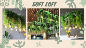 SG INSTOCK Artificial Hanging Plants Faux Hanging Plant for Indoor Outdoor Shelf Wall Décor Fake Monstera Vine Leaves With Frost Hanging Plant Decorations