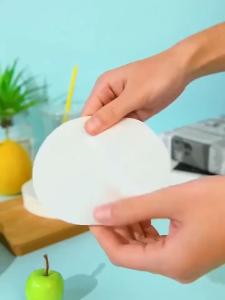MLADEN 500PCS White Leak-Proof Cup Cap Lid Liners Round Sealing Paper Pads Waterproof Spill Proof Paper for Plastic Drink Cup