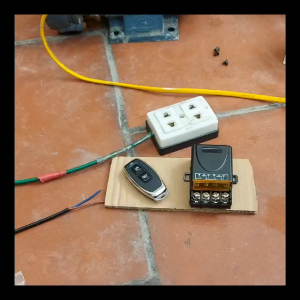 Công tắc RF433mhz 100m /30A - 220V Bộ điều khiển từ xa công suất 3000W CÓ HỌC LỆNH chuyên máy rửa xe máy bơm tưới...