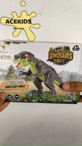Mainan Dinosaurus Bersuara Bergerak baterai AAA Edukasi Anak Hewan Jaman Dulu Reptil Hewan Buas