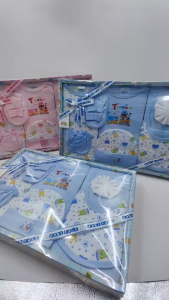 ชุดเซ็ทเสื้อผ้าเด็กBaby Face เสื้อผ้าเด็กอ่อน ชุดกล่องของขวัญ 9 ชิ้น สำหรับเด็กแรกเกิด - 6 เดือน