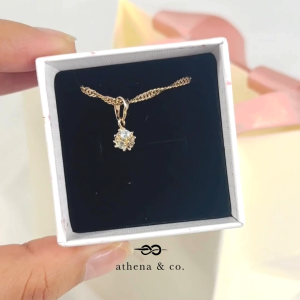 Athena & Co. 18k Gold Plated Simone Pendant Necklace