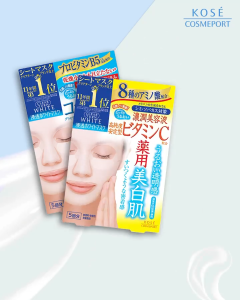 Mặt Nạ Dưỡng Trắng Da Kose Clear Turn White Mask 5 Miếng / Hộp ( 2 Loại )