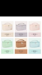 Tas Kosmetik Pouch Travel Kapasitas Besar Tas Kosmetik Kering Dan Basah Pemisahan Tas Kosmetik Pouch / Tas Make Up Tools Travel Pouch