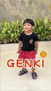 KZL43 KAZEL TSHIRT KAZEL GENKI (1Pcs) 1-12 Tahun Kaos Anak Laki-laki