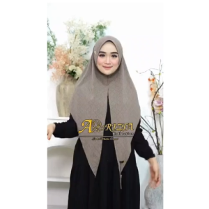 Jilbab Segi Tiga Instan Sanum Pad Malay Bahan Jersey Strada Flora By Ar-Rizfa