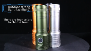 Asafee 1250 LED 3000lm Super Bright Flashlight 5 Modes Rechargeable Support Output Lightweight Convenient Lantern IPX4 Waterproof Camping Daily Use Light Outdoor Hiking