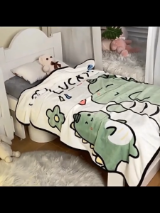 Y4Y Premium Kids Blanket Gifts for kids for Birthday Soft Cartoon Dinosaur Baby Blanket