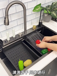 RISE Multifunctional Kitchen Sink Set: High-Quality SUS304 Stainless Steel Sink