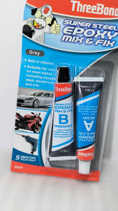 Threebond Epoxy Lem Campur Mix & Fix Super Steel 35 ml