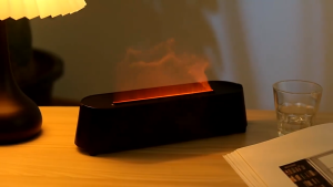 New Colorful Flame Ultrasonic Air Diffuser Atomizer With Remote Control 3D Simulation Air Humidifier Aromatherapy Essential Oil Diffuser