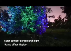 Lampu Taman Tenaga Surya 7 LED Warna Warni Solar Cell Panel Lampu Sorot Super Terang Outdoor Lampu Energi Matahari Kebun