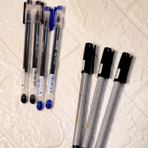 Pulpen Gel Joyko Balliner Micro MS 8800 dan GP 330 Satuan Pena Bolpoin Gel Warna Hitam 05 MM