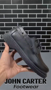 John Carter Cammora Sepatu Low Boots Loafer Pria Hitam Model Docmart