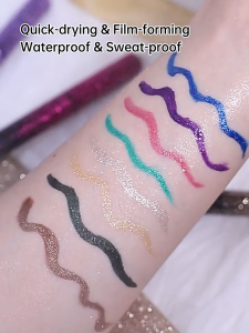 IMAGIC 8 Colors Pearlescent Glitter Eyeliner Set Long-Lasting Waterproof