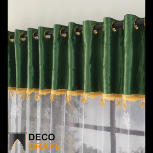 Poni Gorden Atas Pintu Model Terpisah Kain Blackout Mewah Tinggi 40 cm