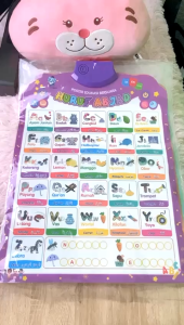 Poster Edukasi Suara Huruf Angka Buah Hewan Hijaiyah Bonus Baterai DanSpidol wipe-clean Poster Edukasi Untuk Anak-Anak