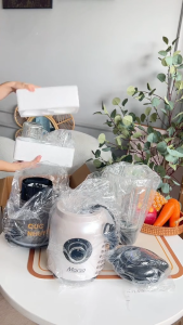 Máy xay sinh tố đa năng Sunhouse SHD5353W - Cối xay thủy tinh siêu bền - Lưỡi dao kép xay siêu nhuyễn - Hàng chính hãng - Bảo hành 12 tháng