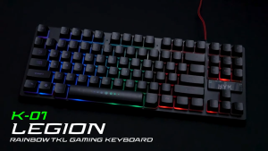 Keyboard USB Komputer PC Laptop Rainbow Backlighting NYK K01 TKL Gaming Keyboard