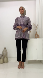 Baju Batik Wanita Terbaru 2024: Seragam Pesta Resespsi & Kerja Dinas