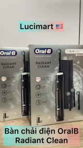 [HCM]Bàn chải điện Oral-B Genius X Radiant Clean Smart Clean 360 Rechargeable Toothbrush [Hàng Đức]