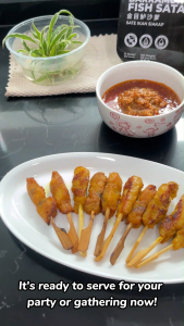 Premium Ready-to-Cook Barramundi Fish Satay 250g - Simple & Healthy 