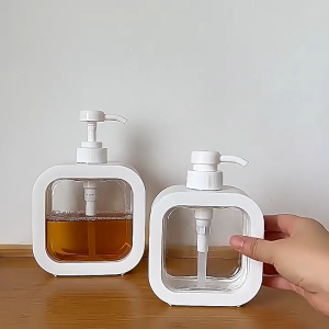 Chai Chiết Mỹ Phẩm Dung Tích Lớn Đựng Dầu Gội Sữa Tắm Xà Phòng Bằng Nhựa Trong Suốt