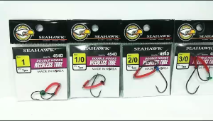 SEAHAWK DOUBLE HOOKS WEEDLESS 254D / WEEDLESS TUBE 454D