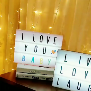 A5 A6 Alphabet Light Led Lightbox Message Box DIY Light Box Letters LED Wedding Message Board Children Day Birthday Gift