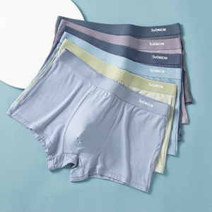 MiiOW 4 แพ็ค Ins กางเกงในชายเซ็กซี่ชายกางเกงบ็อกเซอร์สบายโพลีเอสเตอร์เชียร์กางเกงในชายกางเกงขาสั้น MW882