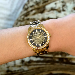 [Promo] Jam Tangan Wanita Guess GW0405L2 Burst Black Gold Glitz Dial Gold Stainless Steel Strap Original Garansi 2 Tahun [✔COD][100% Authentic]