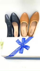 Giày nữ rẻ đẹp binna 3 giày da thật êm mềm chân đế bằng chống trượt bảo hành keo đế 2 năm