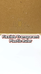 Flexible Plastic Straight Ruler White Transparent 15cm 20cm 30cmPembaris Alat Tulis Pelajar Student Office Stationary Stationery (PCS)