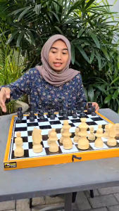 CATUR KAYU - Permainan Papan Catur Kayu Uk.40CM XL Frasser Premium Quality by TOPSELLER1