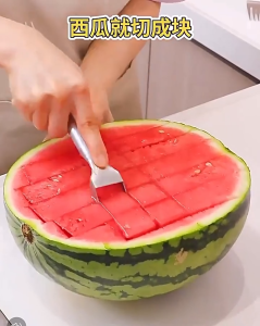 𝗛𝗢𝗩𝗘𝗟𝗦𝗛𝗢𝗣 Watermelon Slicer Cutter Stainless Alat Pemotong Semangka Melon Buah Multifungsi