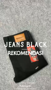 celana jeans panjang pria jumbo slim fit MELAR street big size blackfield S-5XL 27-44