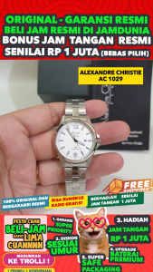 JAM TANGAN ALEXANDRE CHRISTIE WANITA ORIGINAL 1029 AC1029L3 - Women CT - Stainless Steel - Silver - Jamdunia / Jam dunia JD18 # JAM TANGAN ALEXANDER CHRISTIE WANITA JAM ALEXANDER CHRISTIE WANITA AC 1029 AC1029 AC1029 AC 1029 ACF1029 S003