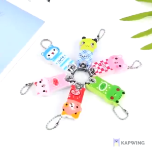 Đồ bấm móng tay chân mini hình thú hoạt hình đẹp dễ thương cute có móc khóa dụng cụ cắt móng tay chân thép nhỏ gọn sắc