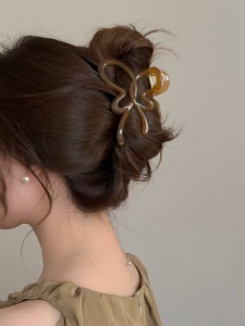 Jepit Rambut Pita Kupu Korea Glossy Transparant 10cm Jedai Aesthetic Butterfly Hair Claw Fashion Korea