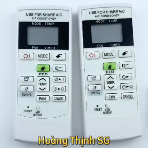 Điều khiển điều hòa SHARP Mã 05 nút ECO Remote máy lạnh SHARP - Tặng kèm pin - Tạp Hoá HBB