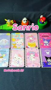 Buku Sanrio Memo A7: Notebook Kuromi, Melody, Pochacco, Purin & Hello Kitty