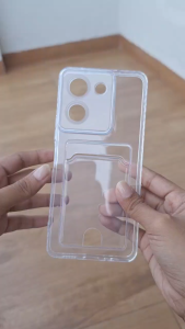 Softcase For VIVO Y36 4G / 5G Card Slot Kartu Casing Silicon Bening Clear Dompet Terbaru New 2024