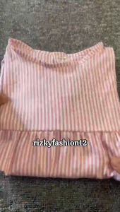 Blouse Atasan Anak Perempuan Usia 4-14 Tahun//Atasan Tangan Balon//Blouse Salur Anak