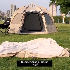 Inflatable Air Bed【Free pillow+pillowcase】Double Size with Electric Pump Automatic Portable Foldable For Camping Tent