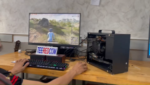 คอมครบชุด จอ24" Case mini 18คอ36เทรด บอท เล่นเกมส์ สายปล่อยบอท ตัดต่อ เล่นได้ทุกเกมส์ สตีม ทํางาน Intel Xeon E5 2699V3 "PRELOVED"