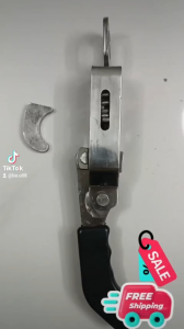 [FREE Ship]@Khóa thùng xe tải khoá tôm khóa thùng ô tô inox 304 (cỡ 20cm) có tay nắm bọc cao su!