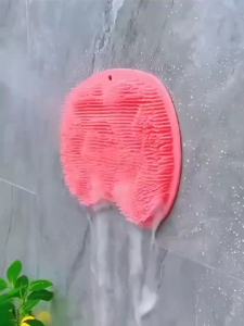 Wall Mounted Back Scrubber Foot Brush Pads For Bathroom Massage Pad Shower Foot Scrubber With Suction Cups Non-Slip